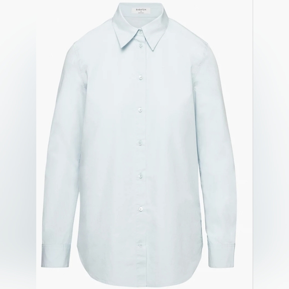 BNWT Aritzia Babaton Essential Classic Shirt - S - Black - Picture 3 of 6